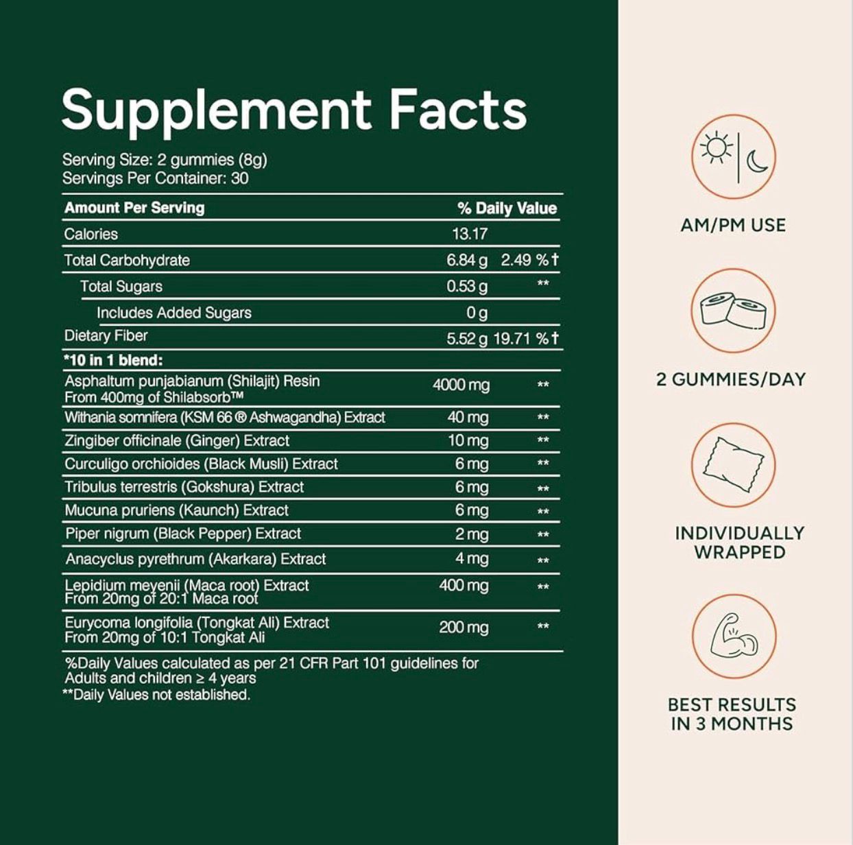ROOT LABS Alpha Shilajit 10 en 1 Potenciado